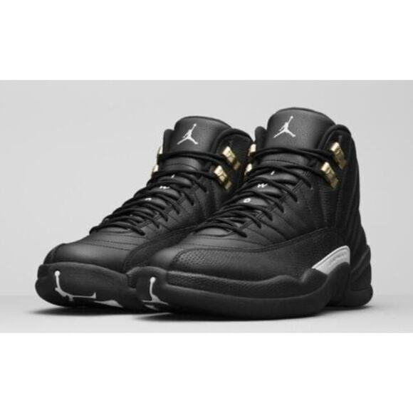 black and gold jordan 12 retro